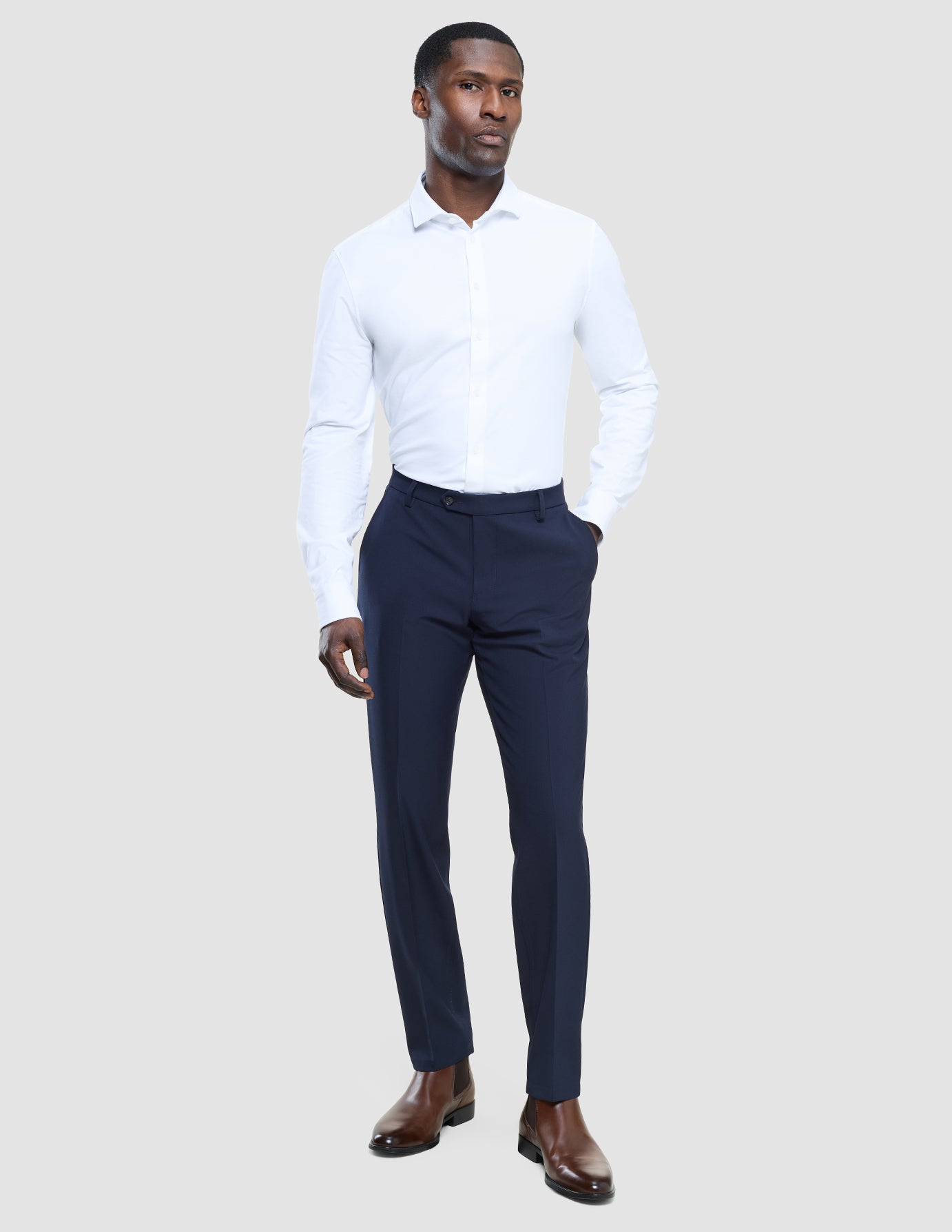 Essential Suit Pants Regular Midnight Blue
